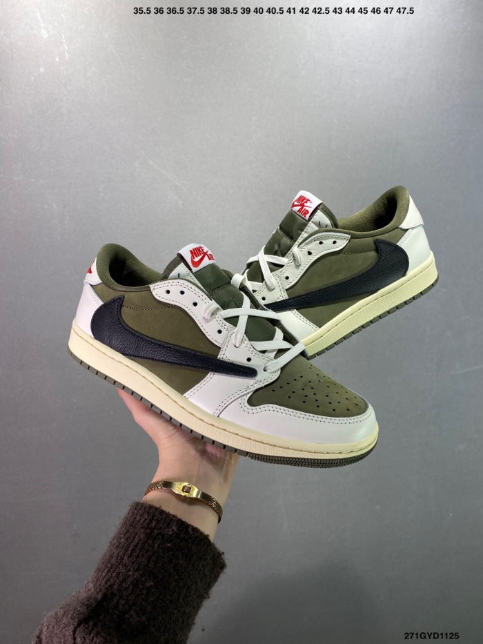 Nike Air Jordan 1 x Travis Scott Low Top Sneaker Shoes Gr. 36-46