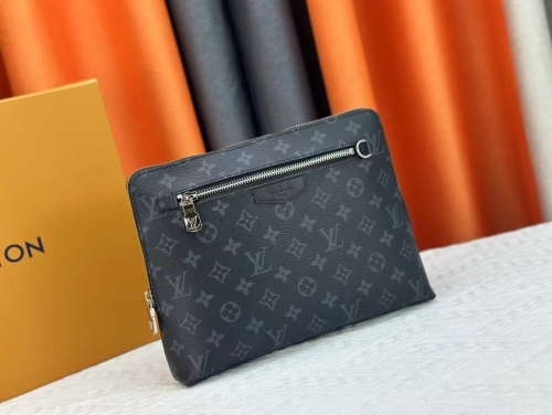 Louis Vuitton New Pouch Damier Graphite  Clutch Bags Size 21*27*5cm