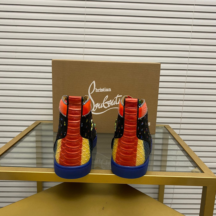 Christian Louboutin Lou Pik Pik High-Top Sneaker Size 36-46  7-Color