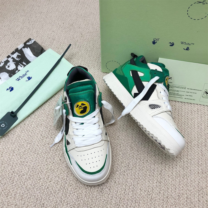 OFF White Midtop Sponge Sneaker Size 36-45   6-Color