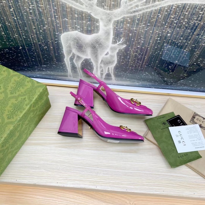 Gucci Slingback With Horsebit Pumps Size 35-41 7-Color