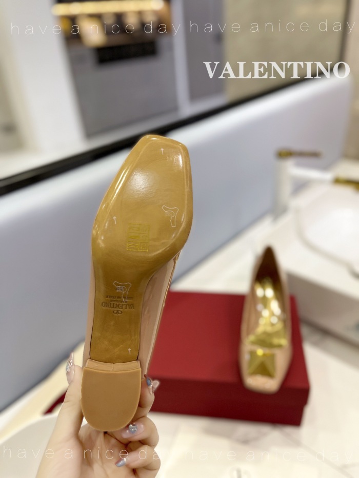 Valentino One Stud Patent Leather Pumps Size 35-41 4-Color