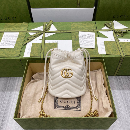 Gucci GG Marmont Bucket Bags For Women Size 17*13cm