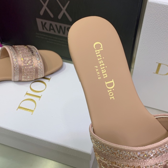 Dior Dway With Diamond Slippers Size 35-41 7-Color