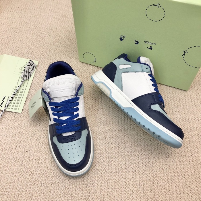 OFF White Out of Office Calf Leather Sneaker Size 35-45   6-Color