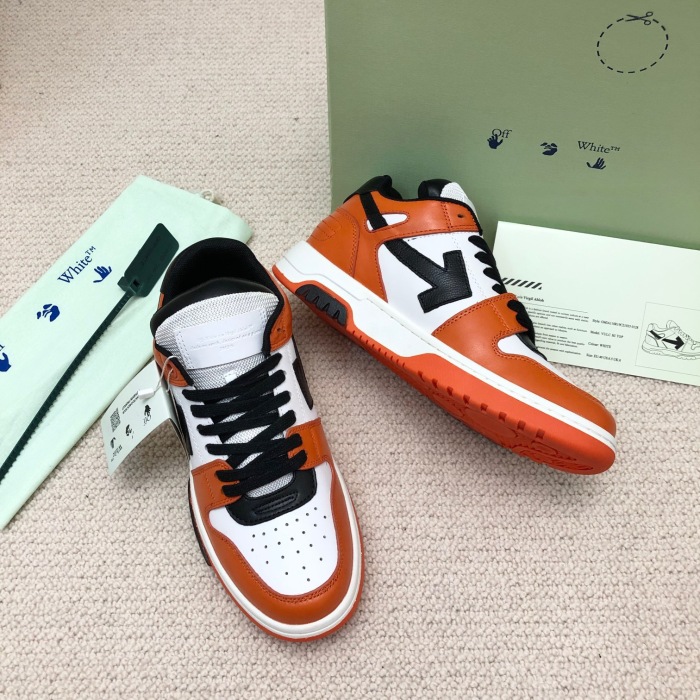 OFF White Out of Office Calf Leather Sneaker Size 35-45   6-Color