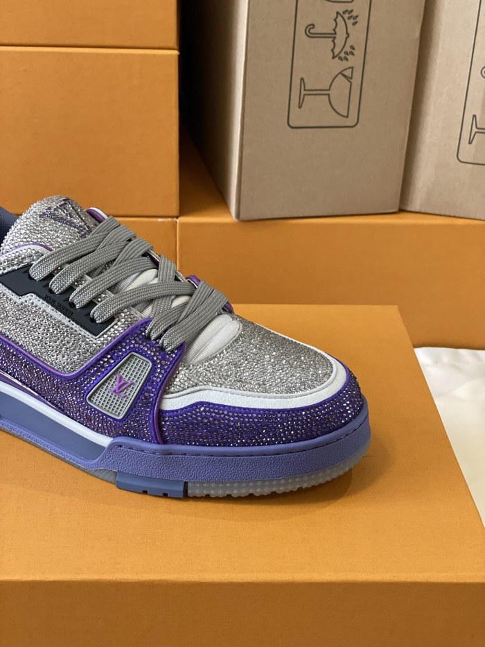 Louis Vuitton LV Trainer Diamond Sneaker Size 36-46