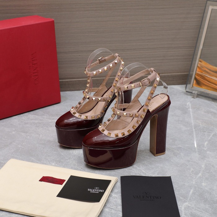 Valentino Rockstud Platform Pumps Size 35-41 6-Color
