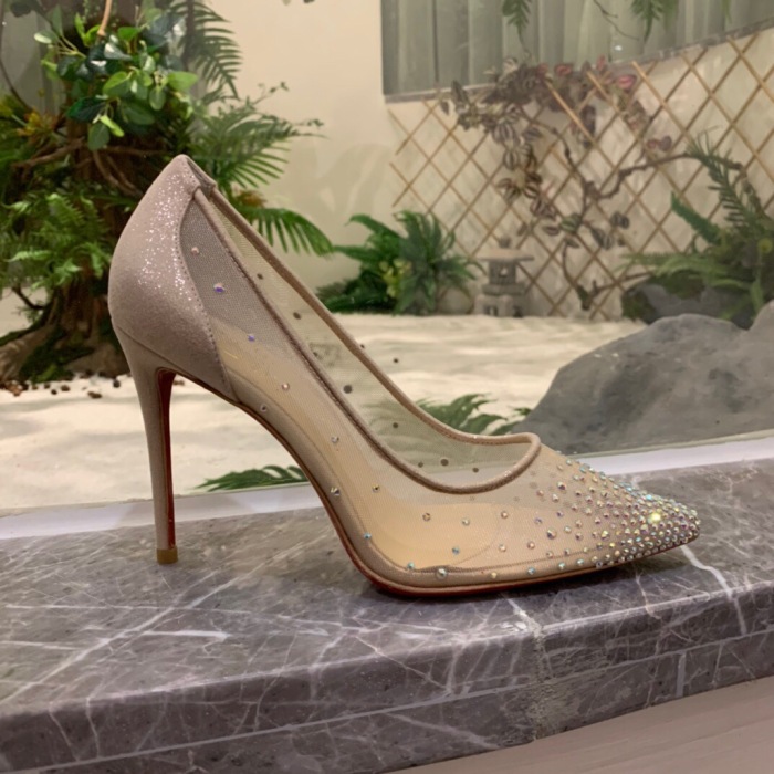 Christian Louboutin Follies Strasss Pumps Size 35-41 5-Color