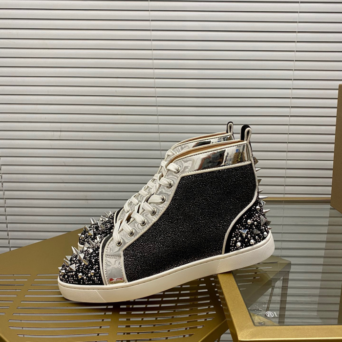 Christian Louboutin Lou Pik Pik High-Top Sneaker Size 36-46  7-Color
