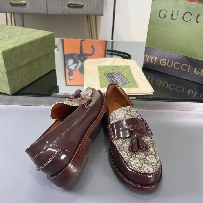 Gucci GG Loafers with Tassel Size 39-45 5-Color