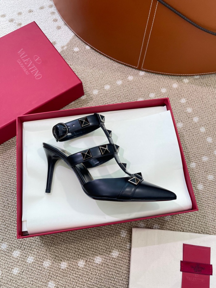 Valentino Roman Stud Calfskin Pumps Size 35-41 12-Color