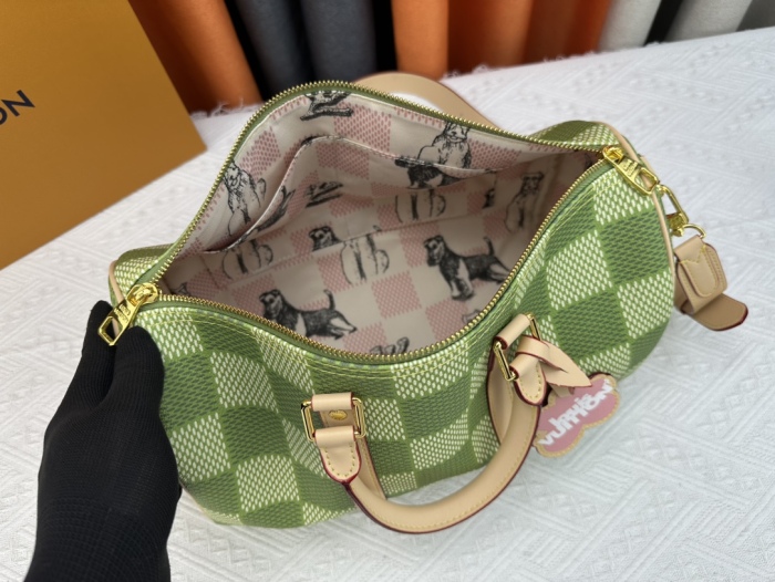 Louis Vuitton N40671 Keepall Bandouli è re 35 Damier Golf Marque L.Vuitton d é pos é e Travel Bags Size 34*21*16cm