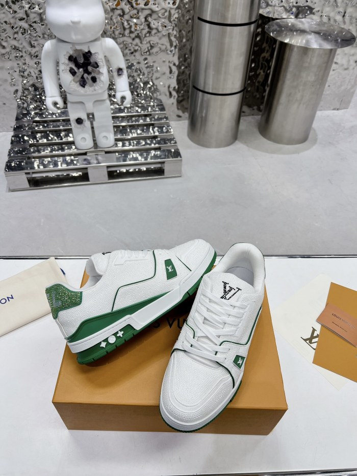 Louis Vuitton LV Trainer Diamond Sneaker Size 36-46