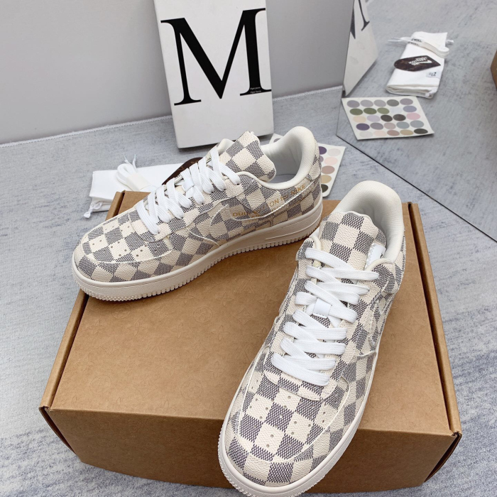 Louis Vuitton x Off White x Air Force 1 Sneaker Size 36-45   9-Color