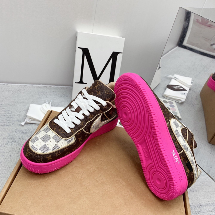 Louis Vuitton x Off White x Air Force 1 Sneaker Size 36-45   9-Color