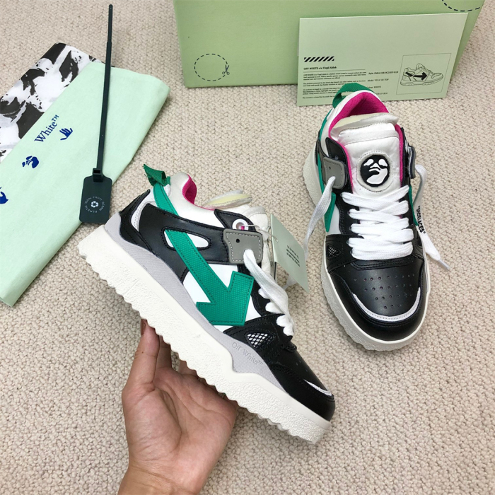OFF White Midtop Sponge Sneaker Size 36-45   6-Color