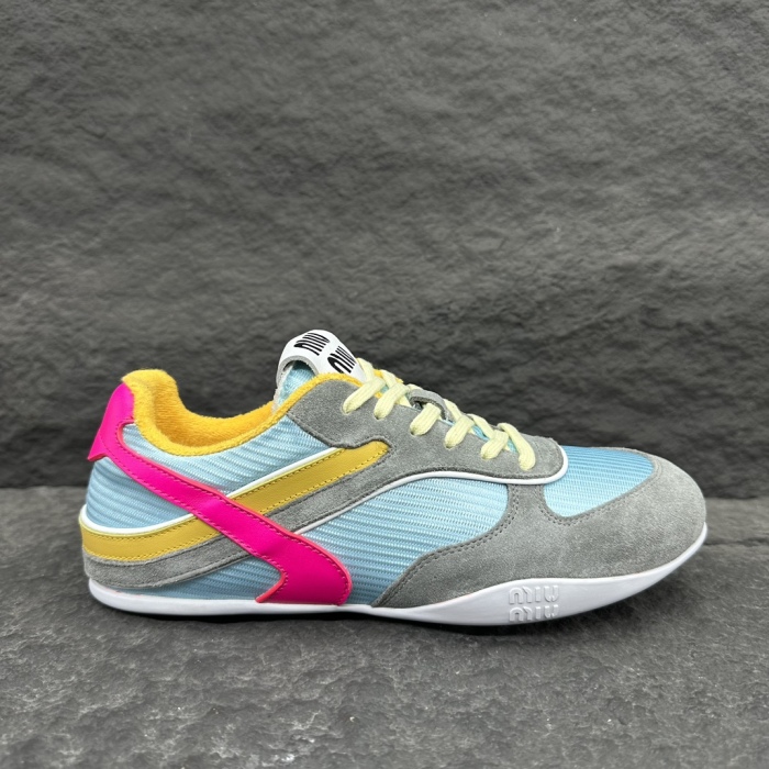 MiuMiu Suede leather and fabric Sneaker Size 35-40
