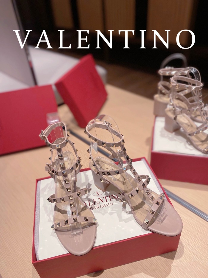 Valentino Rockstud Calfskin Ankle Strap Pumps Size 35-41 6-Color