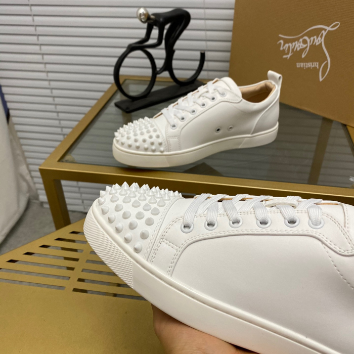 Christian Louboutin Louis Junior Spikes Sneaker Size 36-46  10-Color