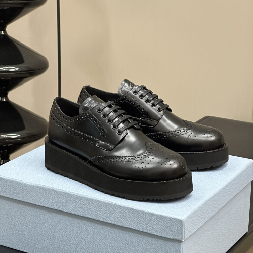 Prada Brushed leather derby Shoes Size 36-41