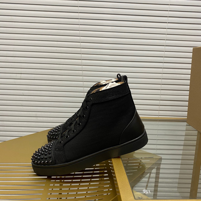Christian Louboutin Lou Spikes High-Top Sneaker Size 36-46  10-Color