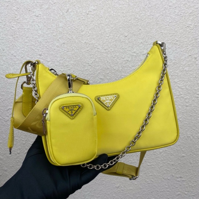 Prada 1BH204 Redition 2005 Women Bags Canvas 22*12*6cm