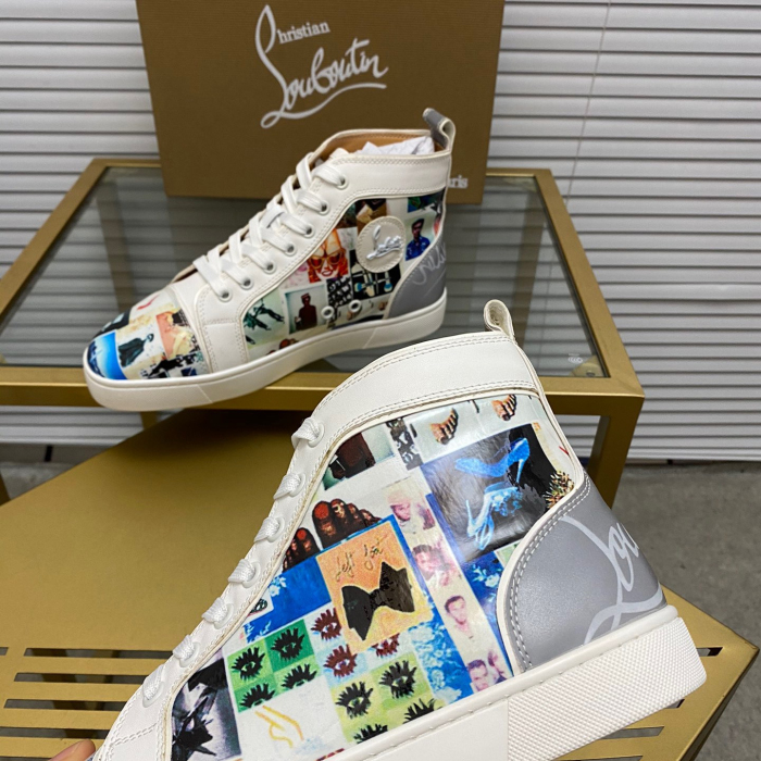 Christian Louboutin Fun Louis High-Top Sneaker Size 36-46  4-Color