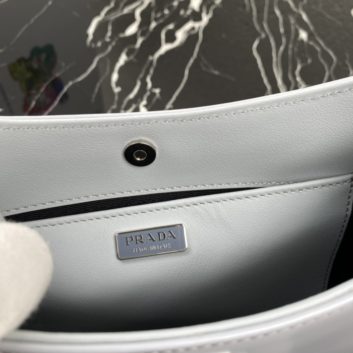 Prada 1BC499 Cleo Brushed Leather Shoulder Bags Size 27*22*6cm