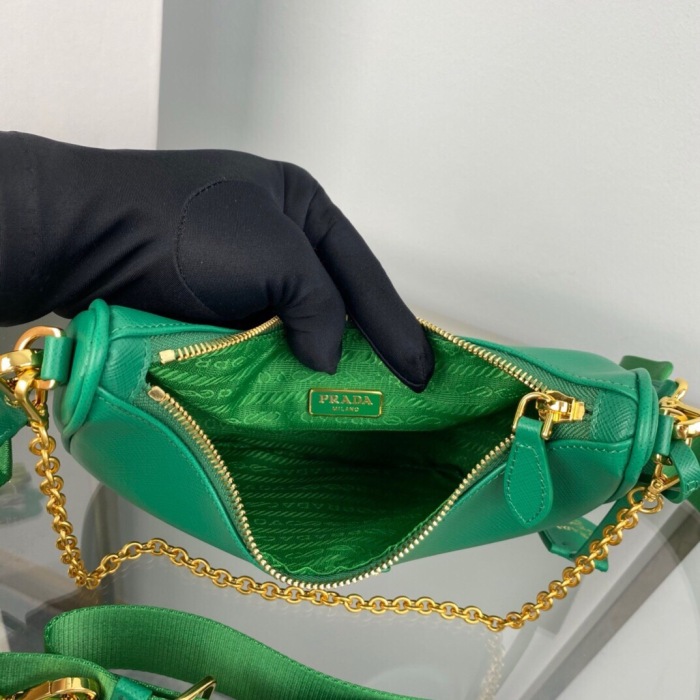 Prada 1BH204 Redition 2005 Women Bags Leather 22*18*6cm