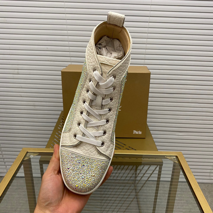 Christian Louboutin Louis High-Top Sneaker Size 36-46  10-Color
