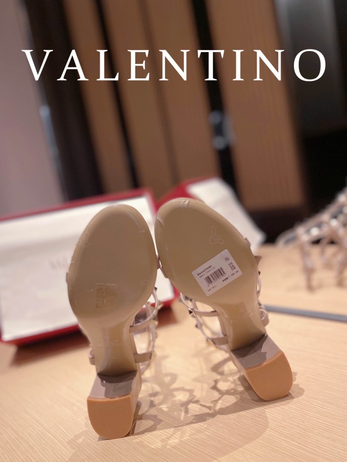 Valentino Rockstud Calfskin Ankle Strap Pumps Size 35-41 6-Color