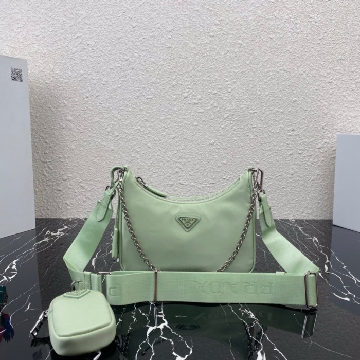 Prada 1BH204 Redition 2005 Women Bags Canvas 22*12*6cm