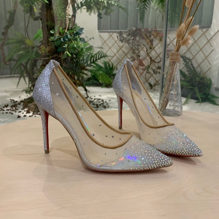 Christian Louboutin Follies Strasss Pumps Size 35-41 5-Color