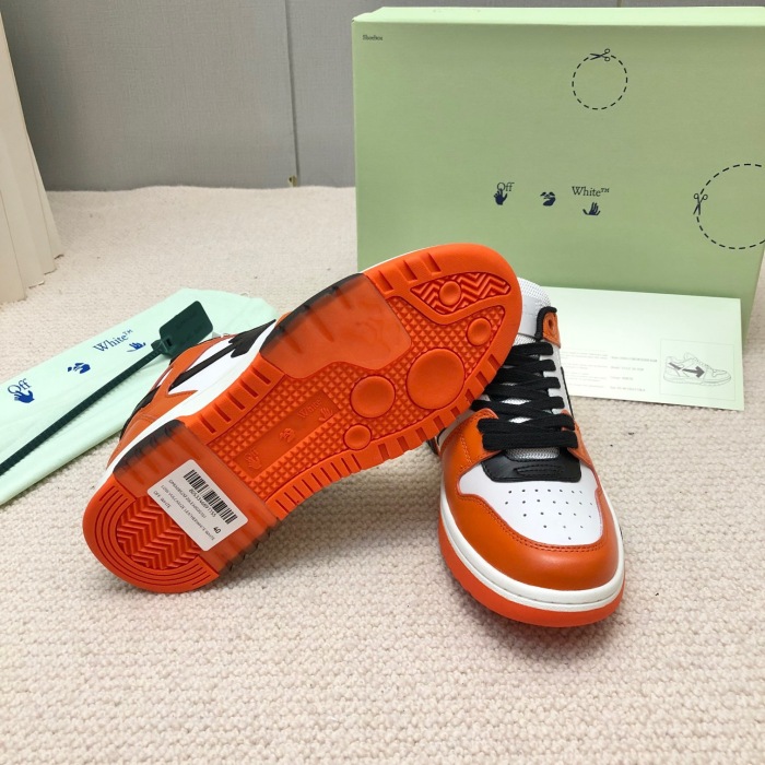 OFF White Out of Office Calf Leather Sneaker Size 35-45   6-Color