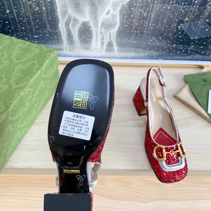 Gucci Slingback With Horsebit Pumps Size 35-41 5-Color