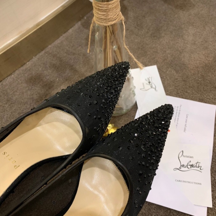 Christian Louboutin Follies Strasss Pumps Size 35-41 5-Color