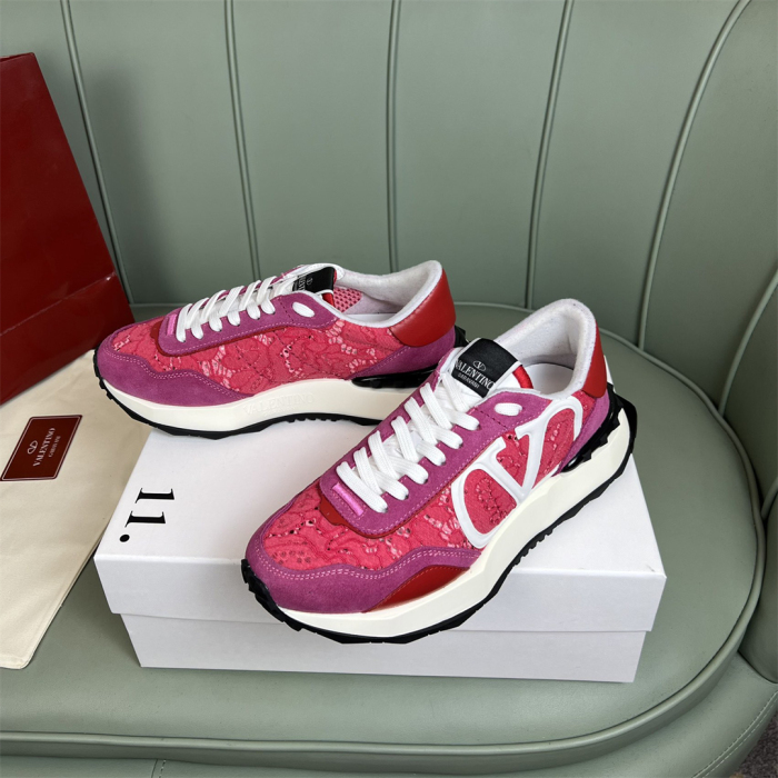 Valentino Lace and Mesh Lacerunner Sneaker Size 36-41   9-Color