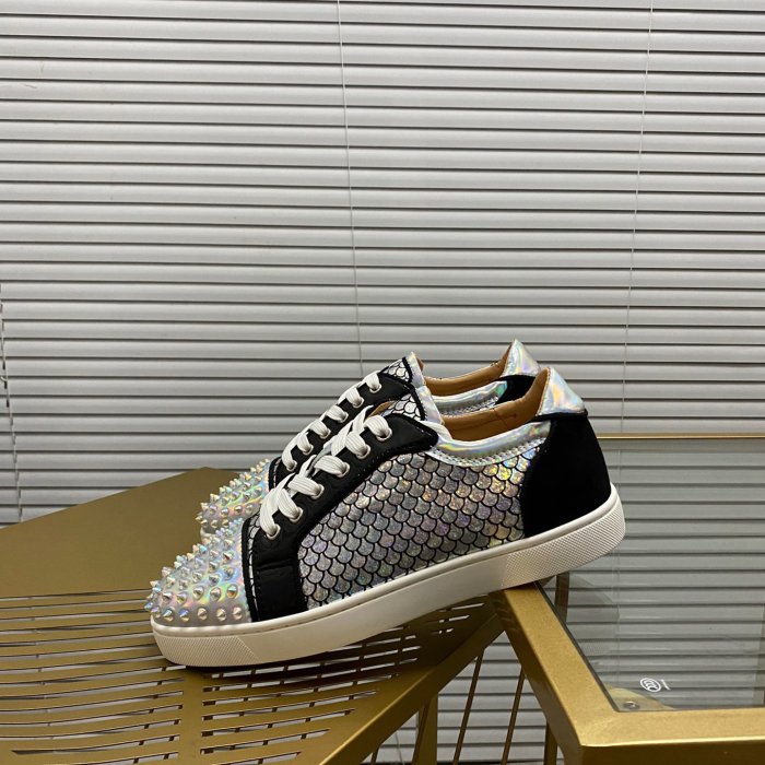 Christian Louboutin Louis Junior Spikes Sneaker Size 36-46  9-Color