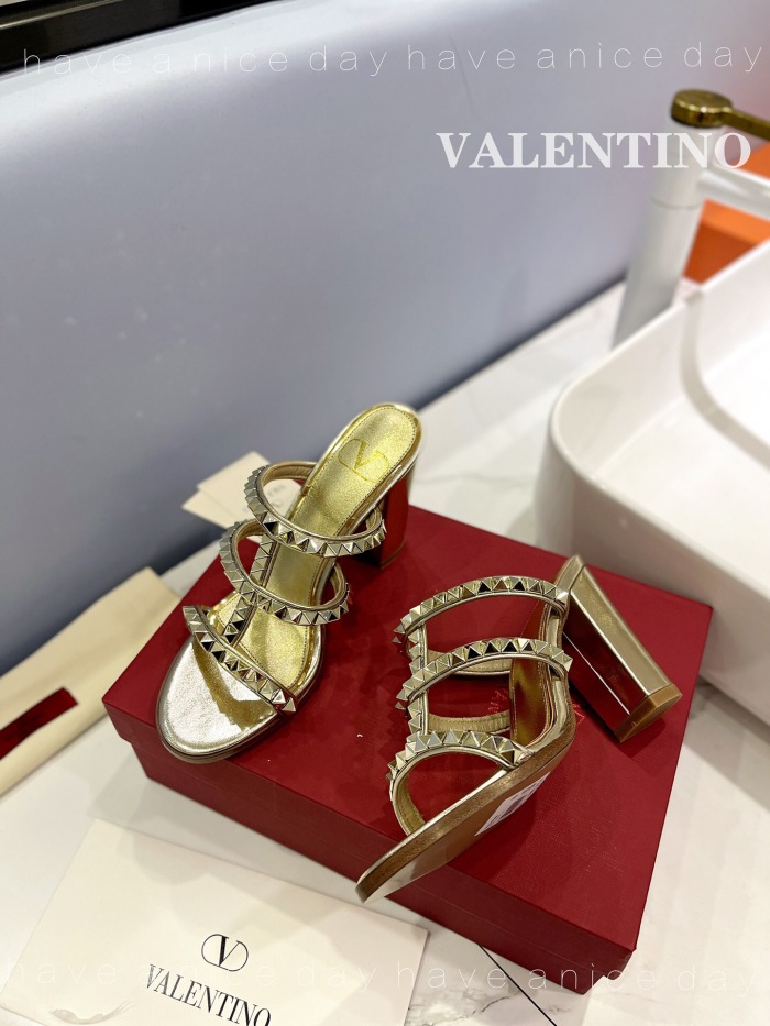 Valentino Rockstud Calfskin Leather Pumps Size 35-41 5-Color
