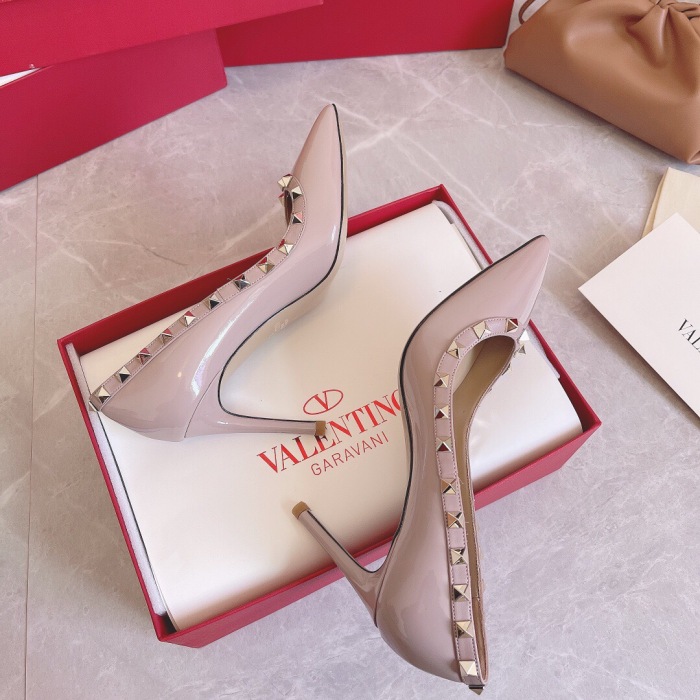 Valentino Rockstud Patent-Leather Pumps Size 35-41 8-Color