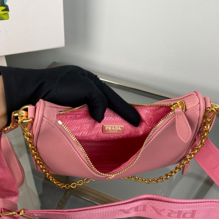 Prada 1BH204 Redition 2005 Women Bags Leather 22*18*6cm