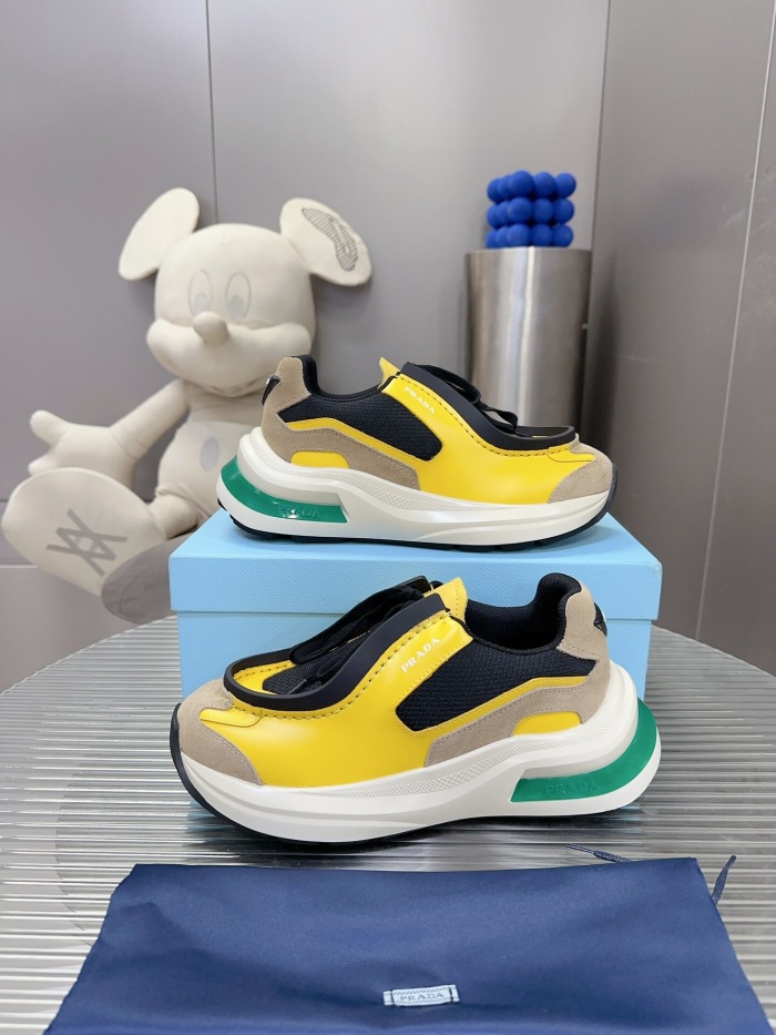 Prada 2024 New Systeme brushed leather dad Sneaker Size 36-45