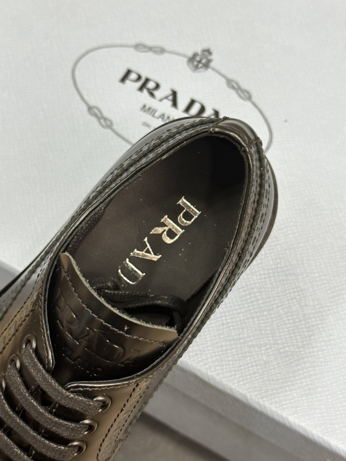 Prada Brushed leather derby Shoes Size 36-41