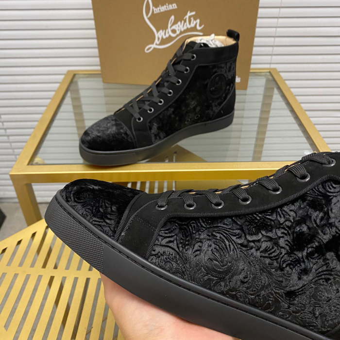 Christian Louboutin Louis High-Top Sneaker Size 36-46  7-Color