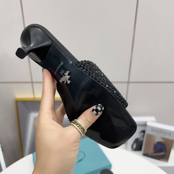 Prada Satin Pumps with Crystals Size 35-41 2-Color