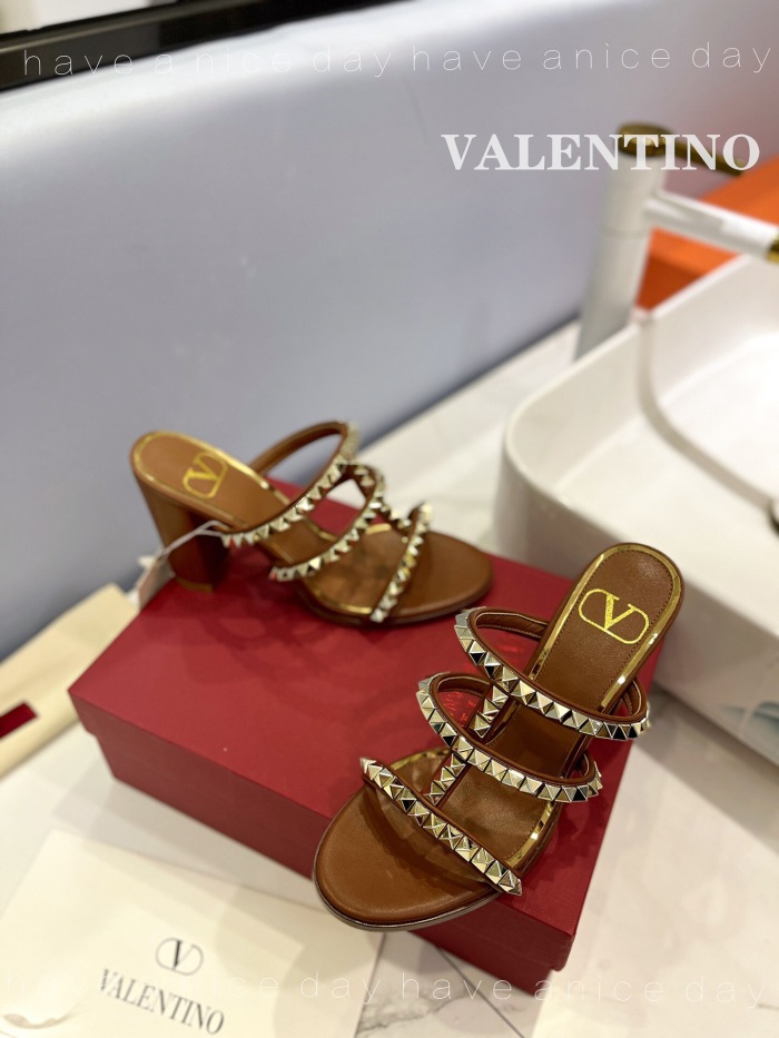 Valentino Rockstud Calfskin Leather Pumps Size 35-41 5-Color
