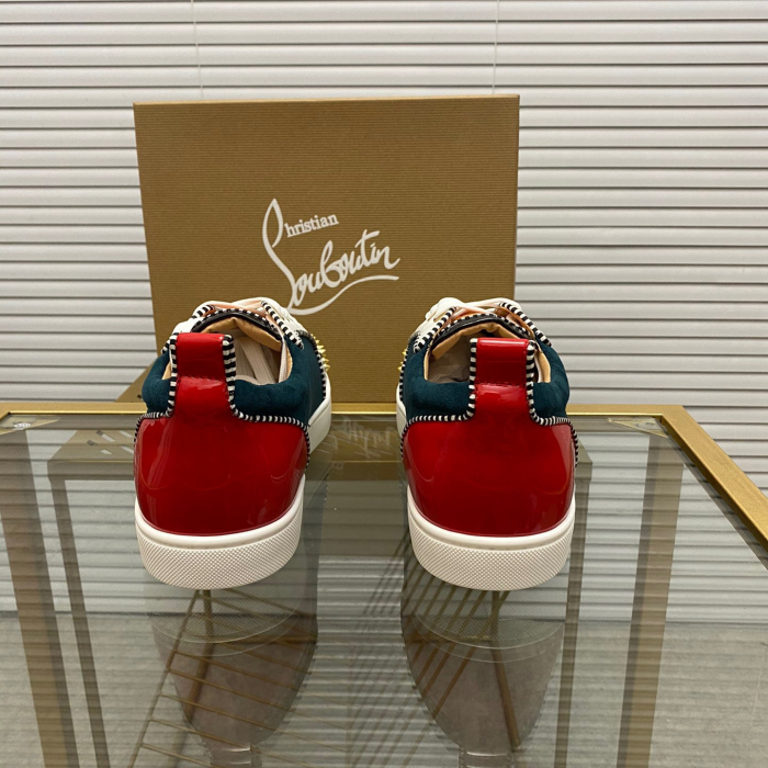 Christian Louboutin Louis Junior Spikes Sneaker Size 36-46  9-Color