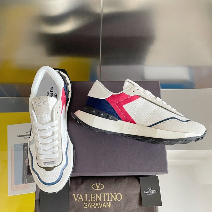 Valentino Netrunner Fabric Sneaker Size 36-45   4-Color