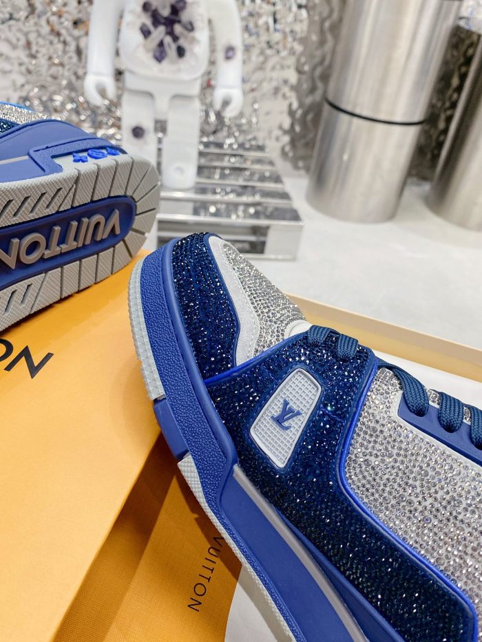 Louis Vuitton LV Trainer Diamond Sneaker Size 36-46